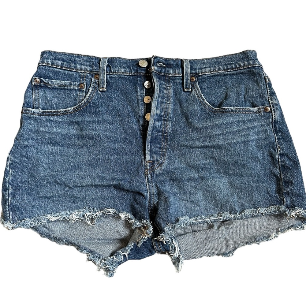 Levi’s 501 Original Fit High Rise Women’s Shorts - Medium Dark Wash, Size 31W